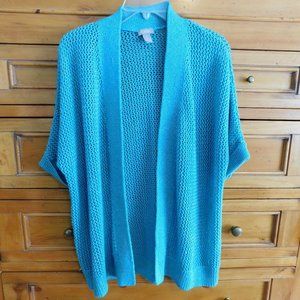 Chico's Size 2 Turquoise Cardigan